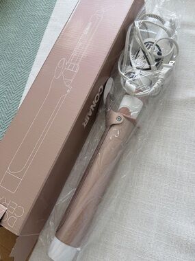 Conair 1 1/2 in. Rose Gold Curling Wand with White Accents